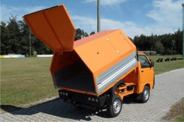 Müllaufbau Standard mit Öffnungsklappen