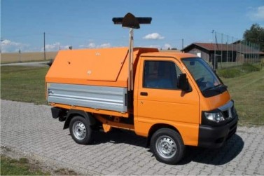 Müllaufbau Standard mit Öffnungsklappen