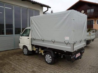 Planenaufbau für Piaggio Porter