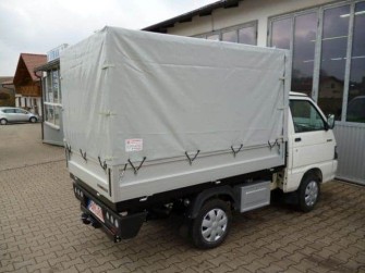 Planenaufbau für Piaggio Porter