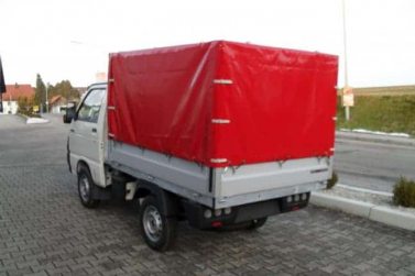 Planenaufbau für Piaggio Porter