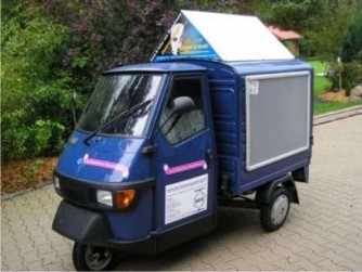 APE 50 mit Wechselrahmen und Dachaufsetzer